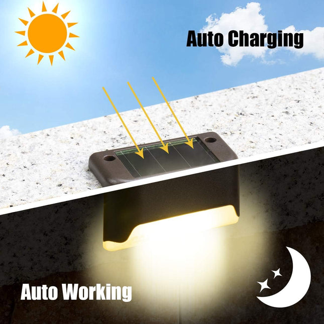 Set of 10/20 LED Solar Deck Lights