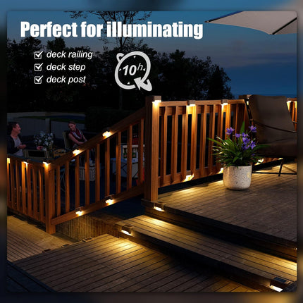 Set of 10/20 LED Solar Deck Lights