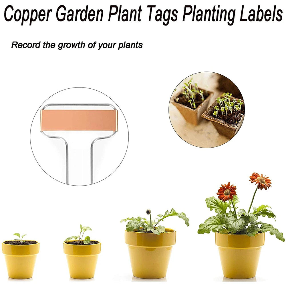 25 pcs. Metal Plant Labels with 2 Markers Set