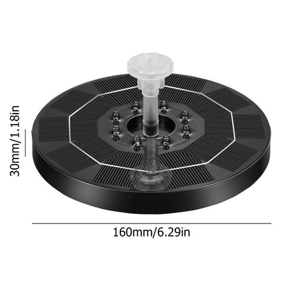 Colorful LED Solar Fountain