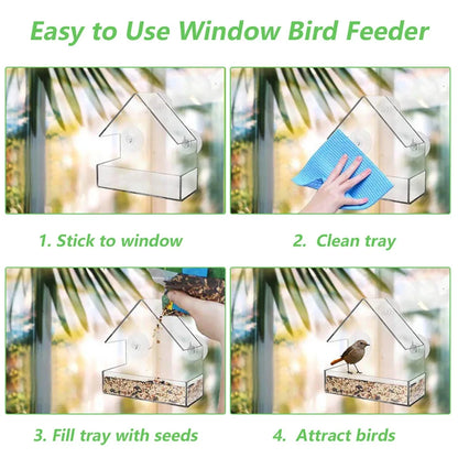 Transparent Bird Feeder