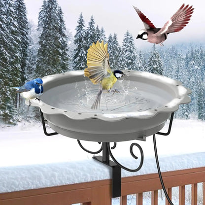 100W Heated Bird Bath for Outdoors