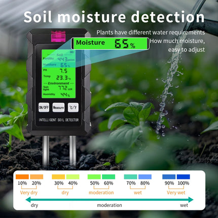 6 in 1 High Accuracy Soil pH Tester