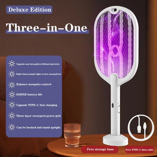 3 in 1 Electric Mosquito Swatter