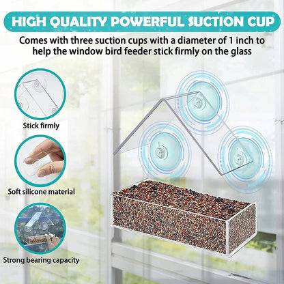 Transparent Bird Feeder