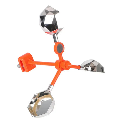 Solar Wind Powered 360° Rotation Animal Repeller Deterrent for Garden Farm Yard with Reflective Sound Scare Features