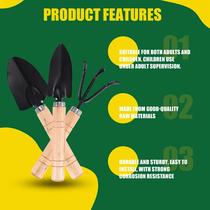 3 Pcs Mini Garden Tool Set
