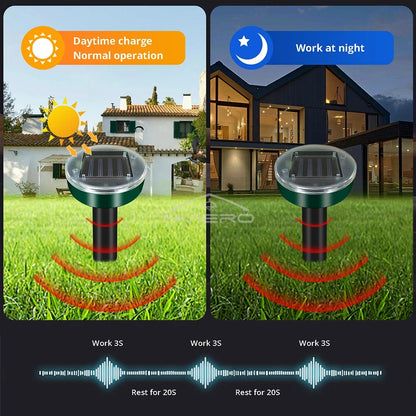Solar Ultrasonic Pests Repellent for Outdoor