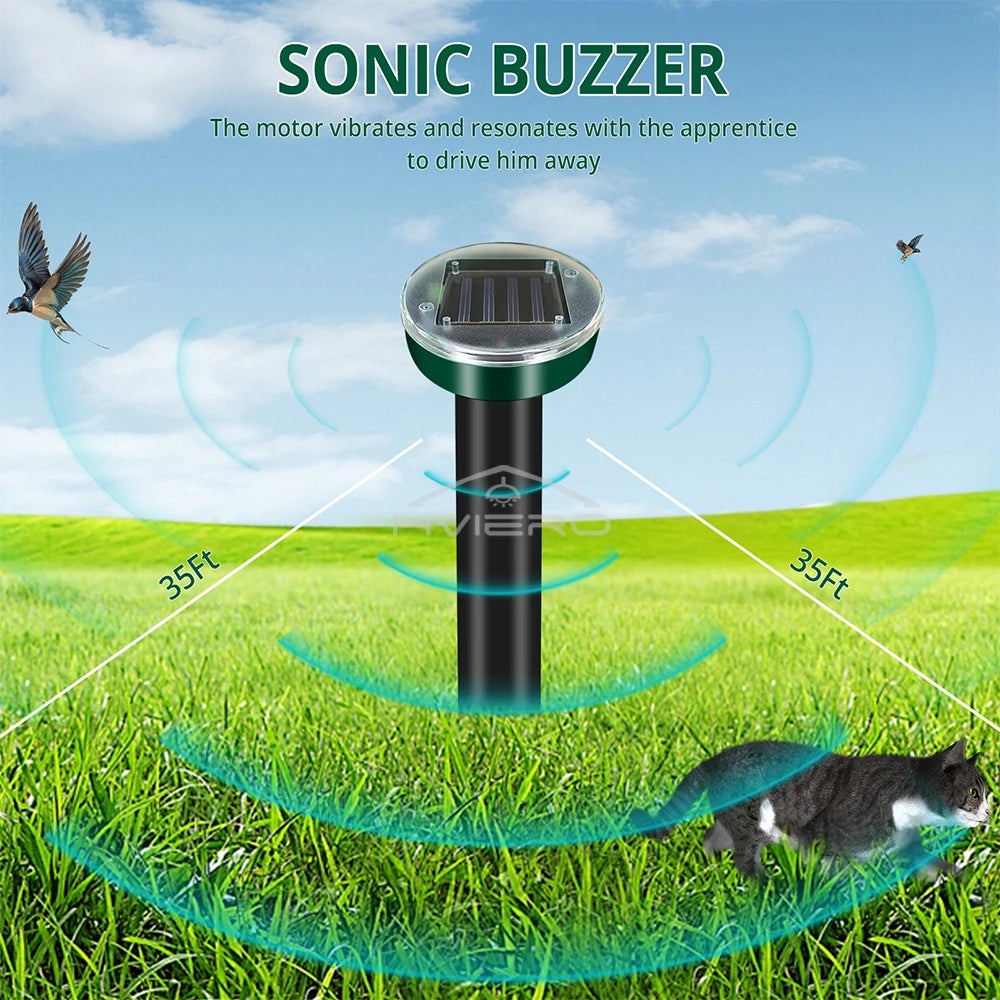 Solar Ultrasonic Pests Repellent for Outdoor